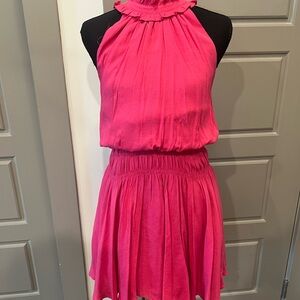 Vibrant Pink Halter Dress